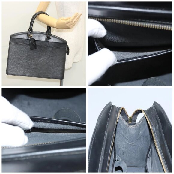 LOUIS VUITTON Epi Riviera Hand Bag Noir Black M48182 LV - Picture 14 of 14
